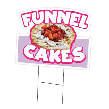 Amistad 18 x 24 in. Yard Sign & Stake - Funnel Cakes 2 AM2028840